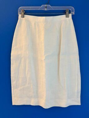 Vintage Y2K Jessica McClintock Professional 100% Linen Skirt Woman's - Size 8